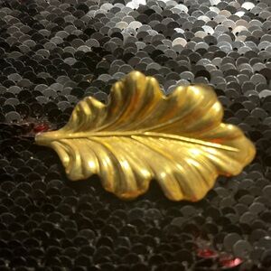 Gold Leaf Brooch